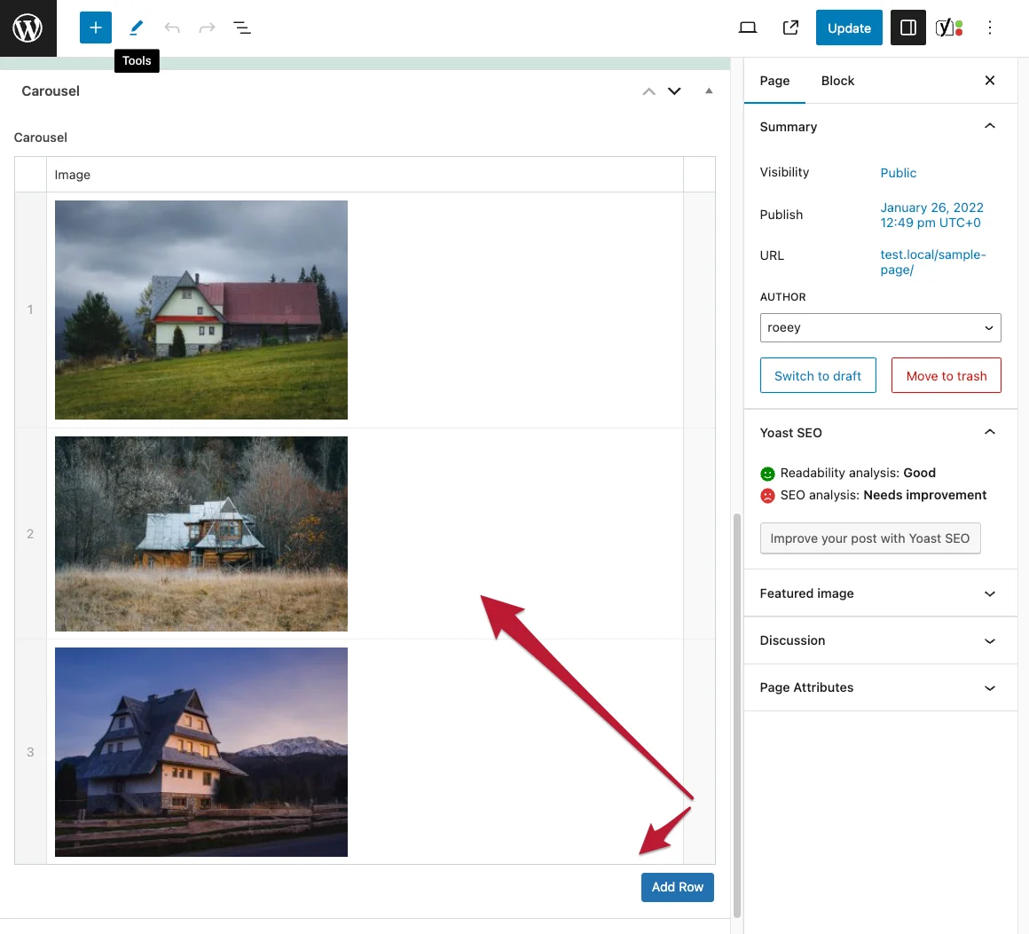 Adding Images to Carousel