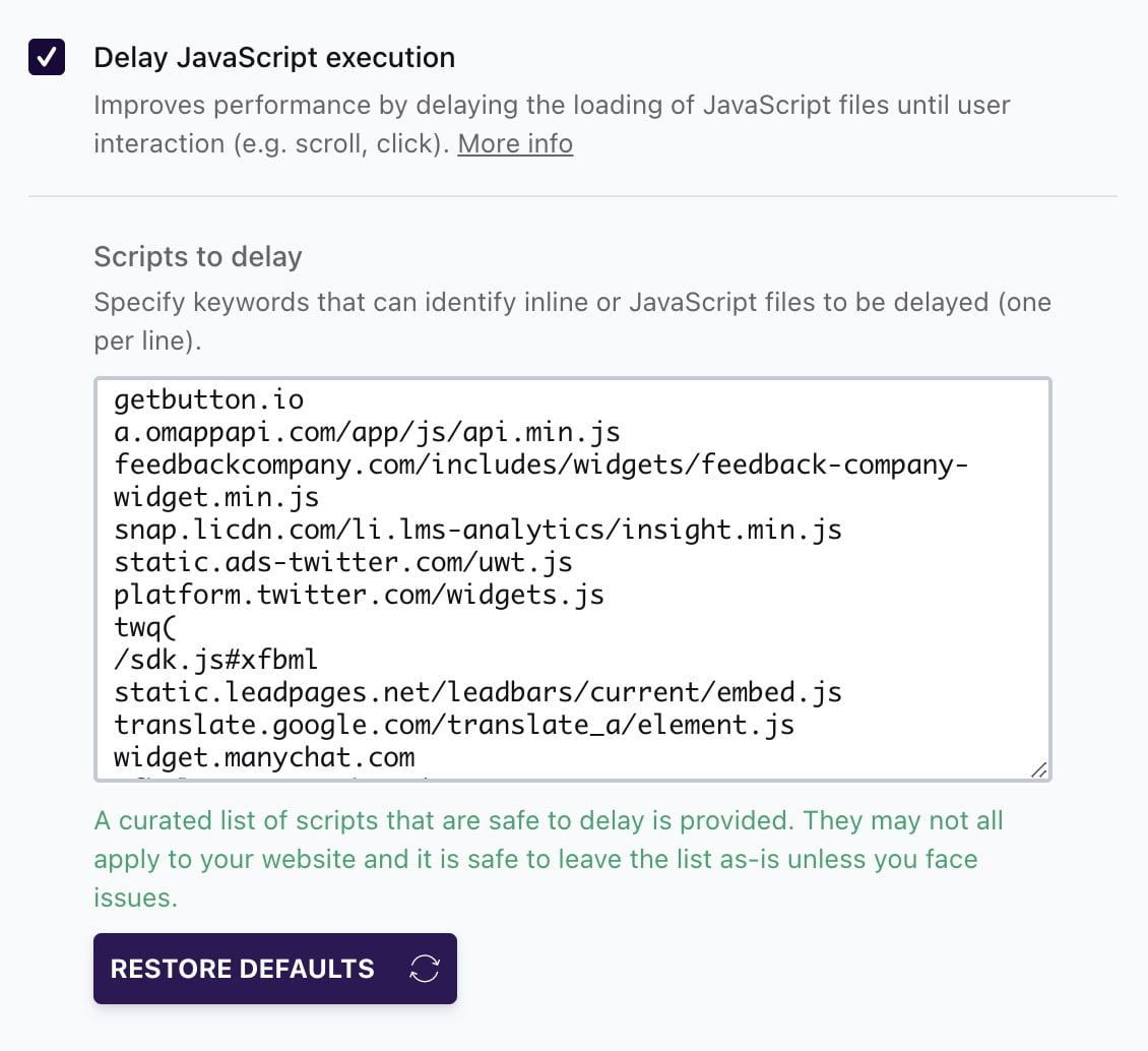 Delay JavaScript Execution