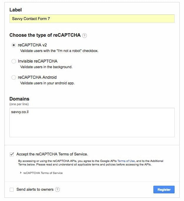 google-recaptcha-registration