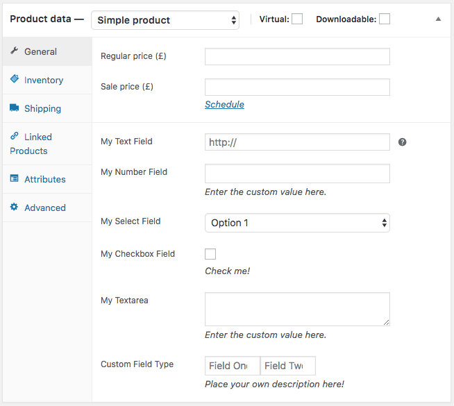 Adding Custom Fields to WooCommerce Products