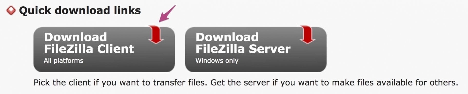 התקנת FileZilla