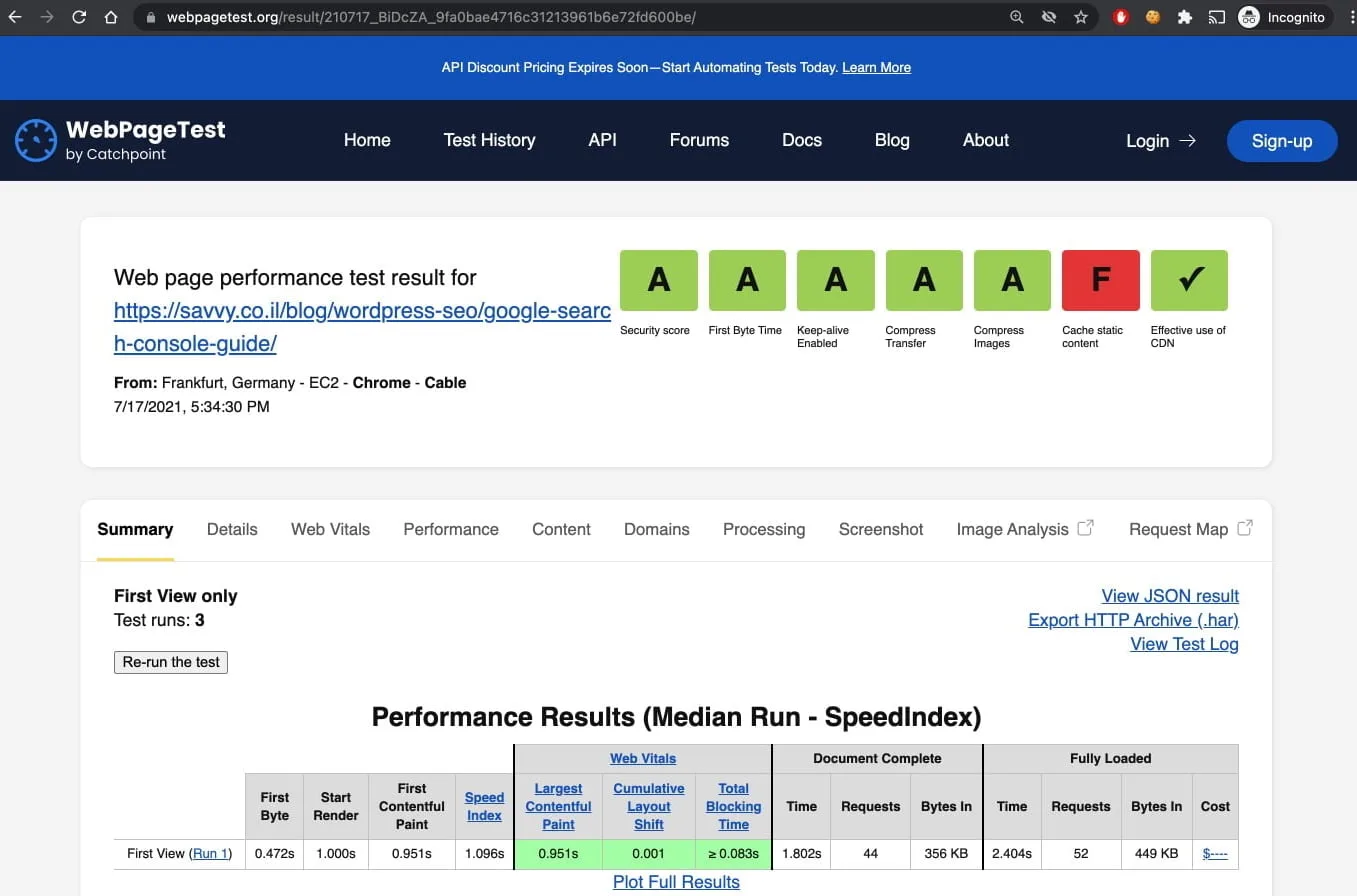 lite-youtube-embed-webpagetest