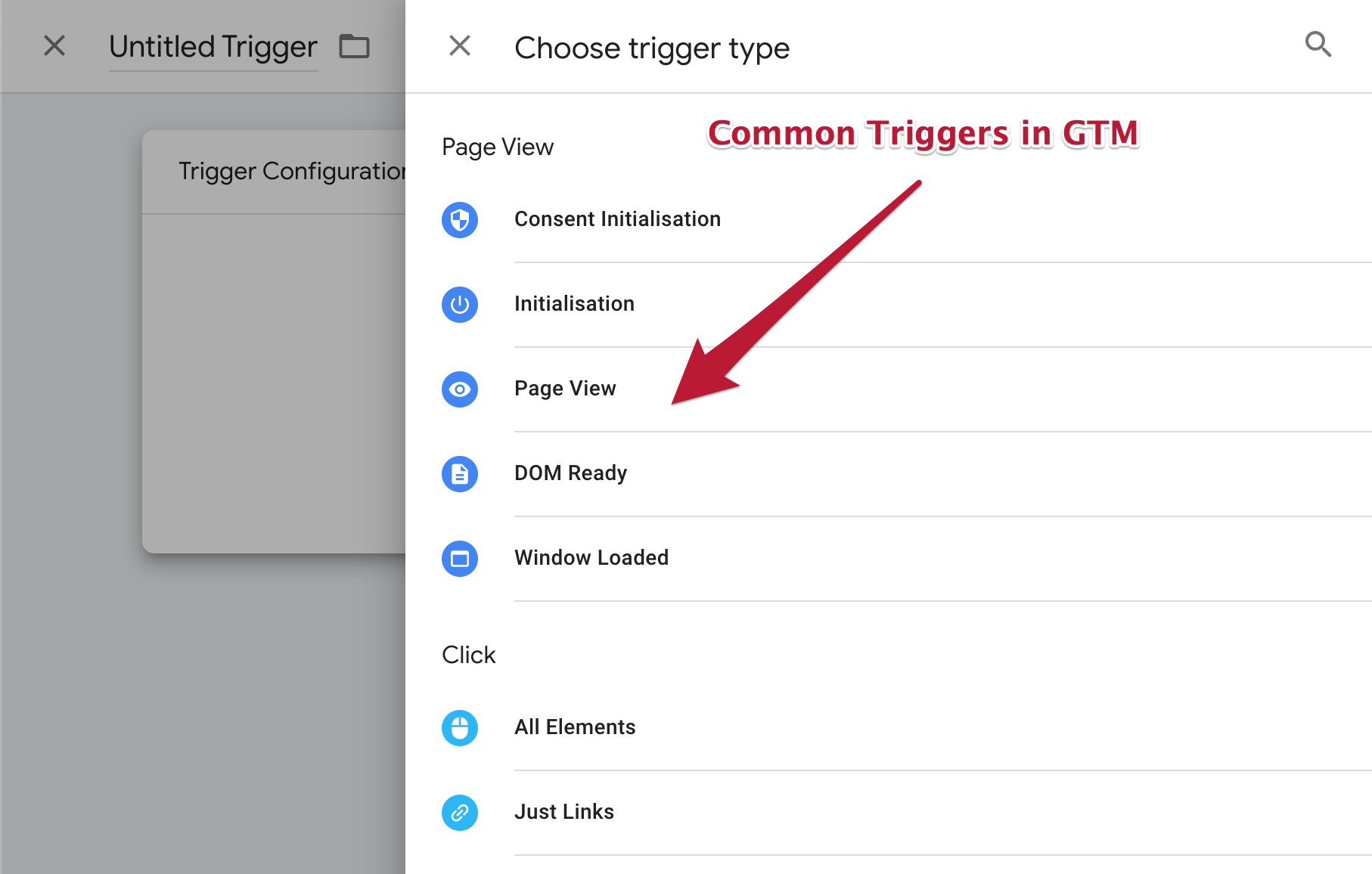 Common Triggers in GTM