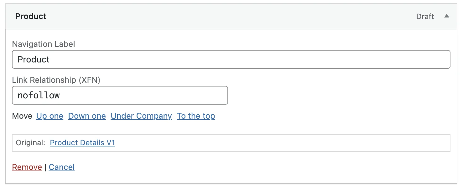 Adding NoFollow to Navigation Menu Links in WordPress Adding NoFollow to Navigation Menu Links in WordPress