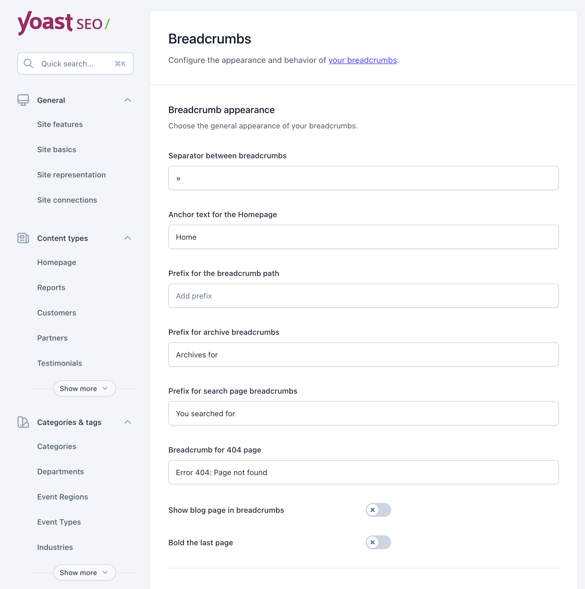 Adding Breadcrumbs Using WordPress SEO by Yoast