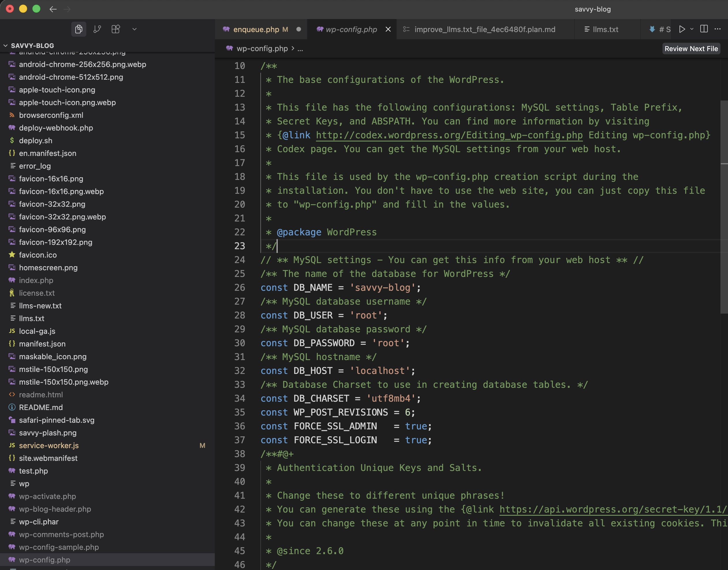 WordPress wp-config.php
