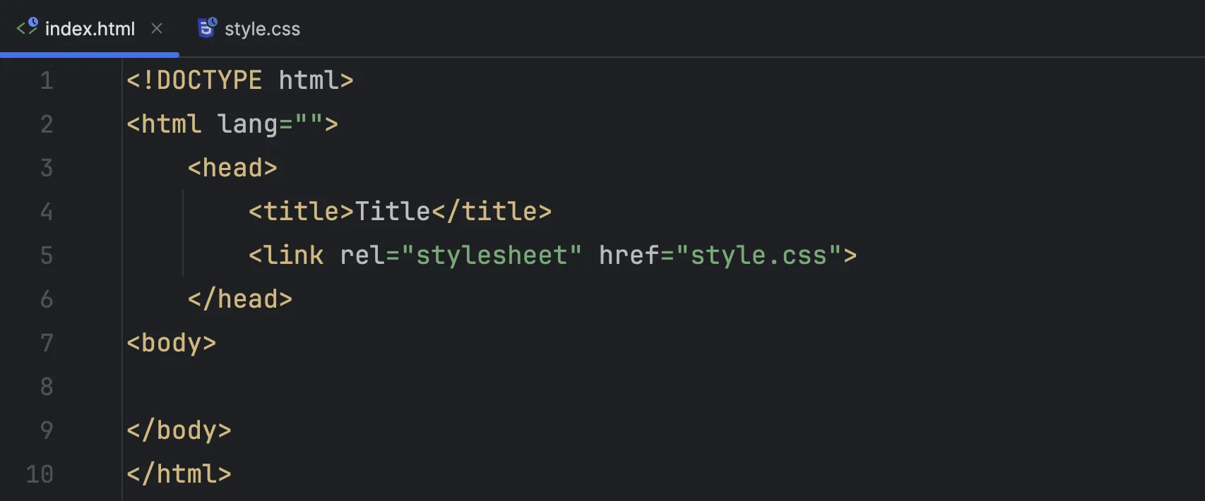 External CSS File