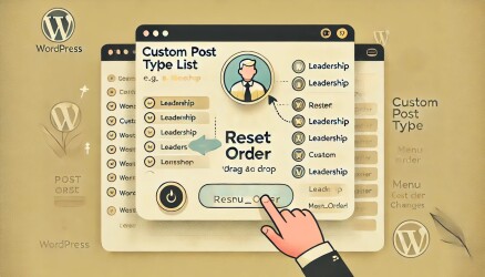 Reorder CPTs with Simple Custom Post Order