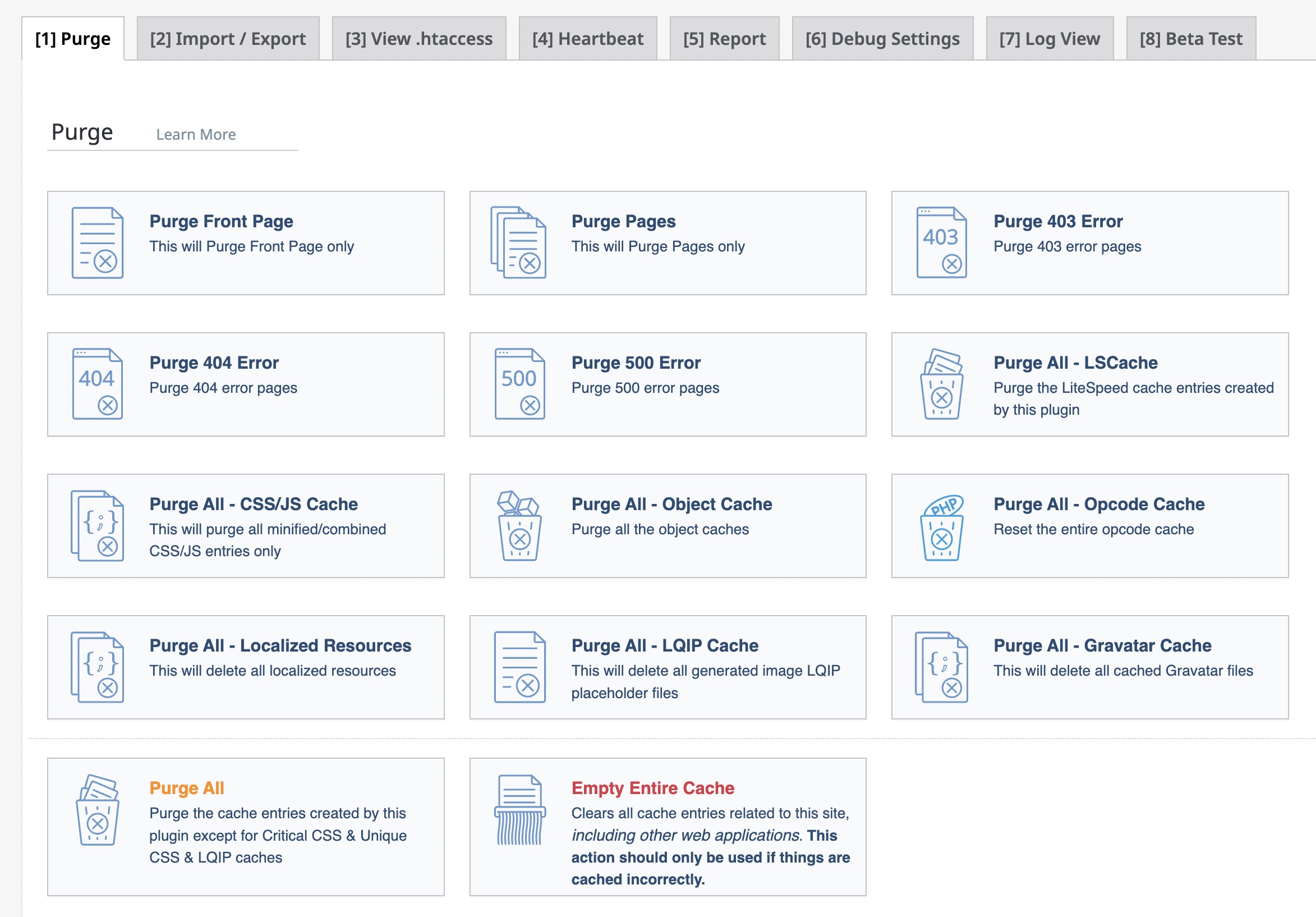LiteSpeed Cache Toolbox