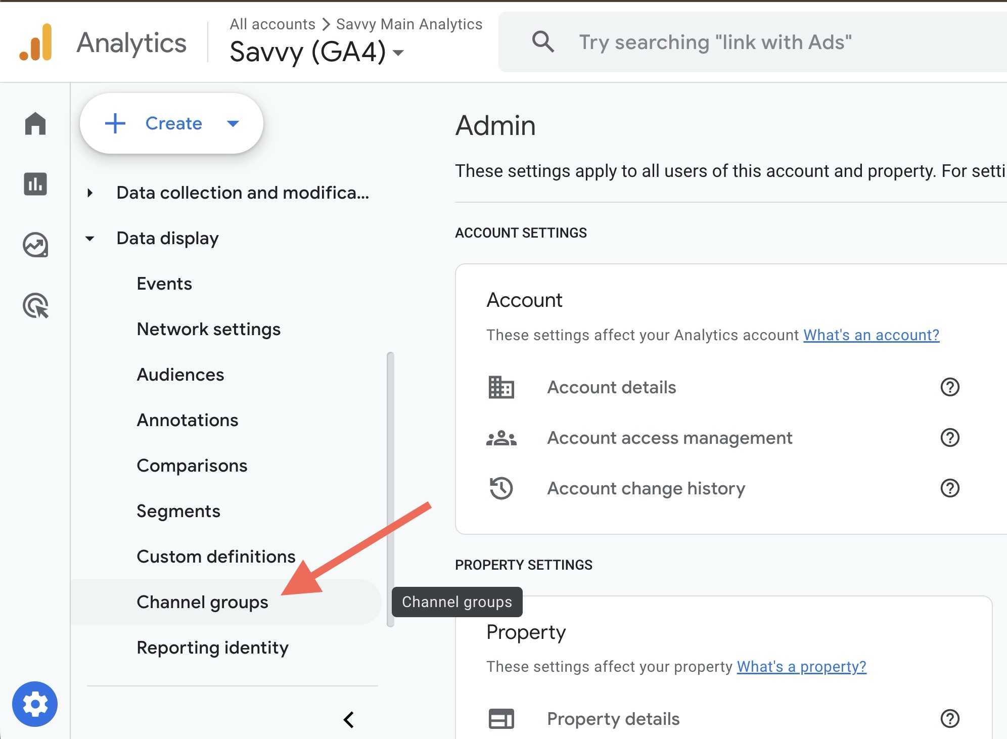 Create Custom Channel Group