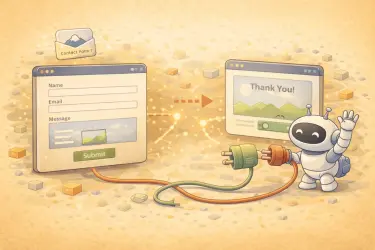 הפניה לאחר שליחת טופס Contact Form 7 ושליחת Event לאנליטיקס